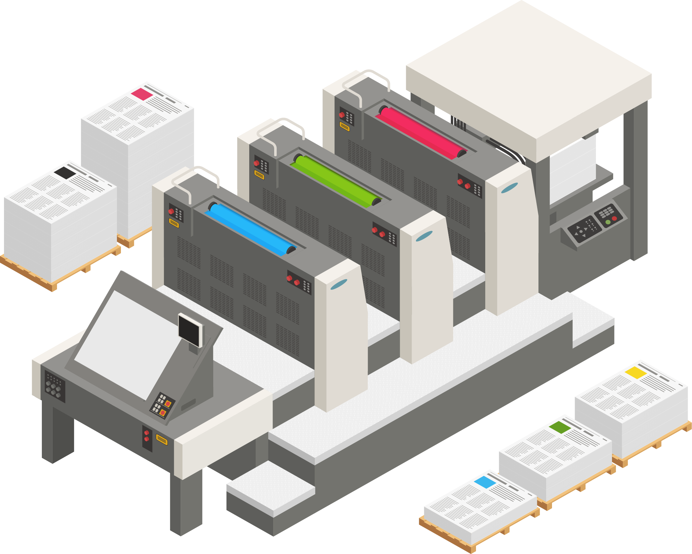 imagen de impresión offset